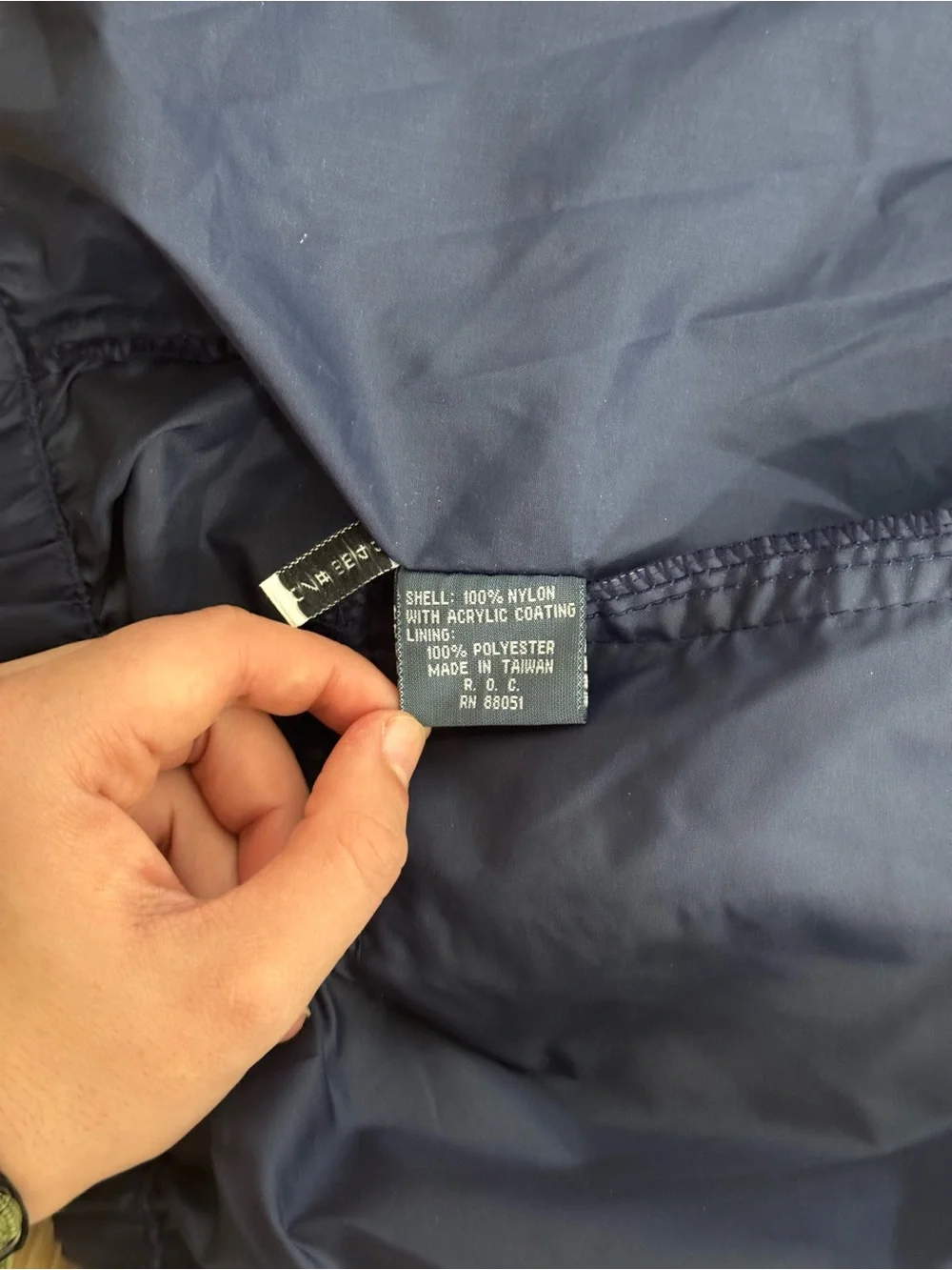 Vintage Top Gear Navy Windbreaker Jacket with Teal Collar